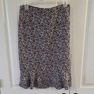 Ann Taylor Multicolor Floral Skirt